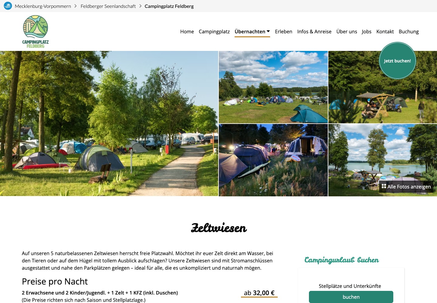 Campingplatz Feldberg – Zelten Desktop