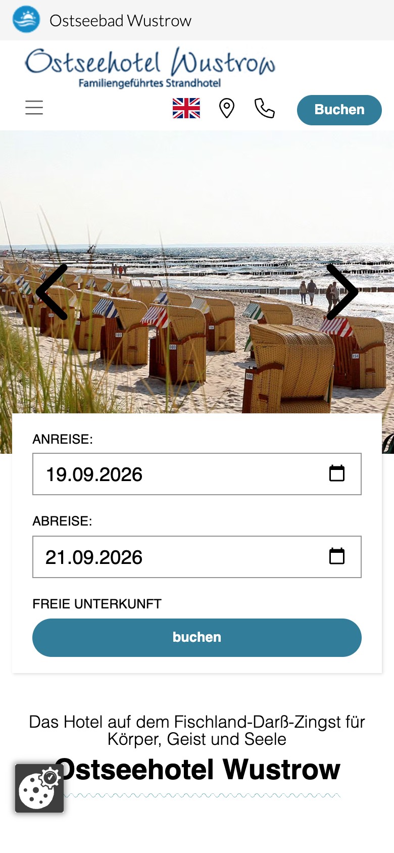 Ostseehotel Wustrow – Startseite Mobil