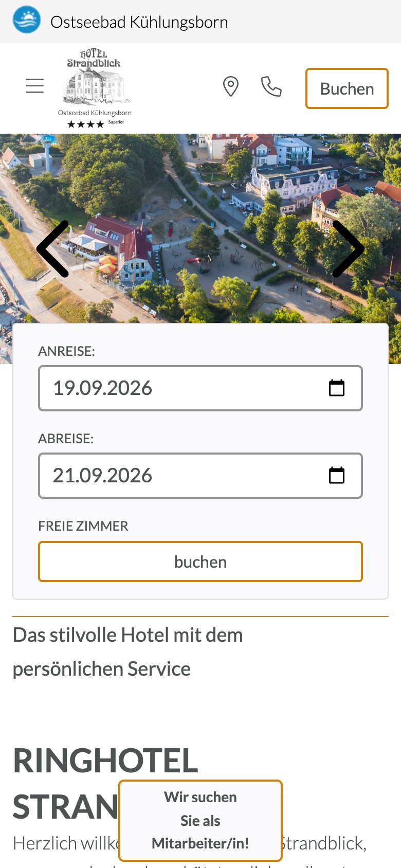 Ringhotel Strandblick – Startseite Mobil